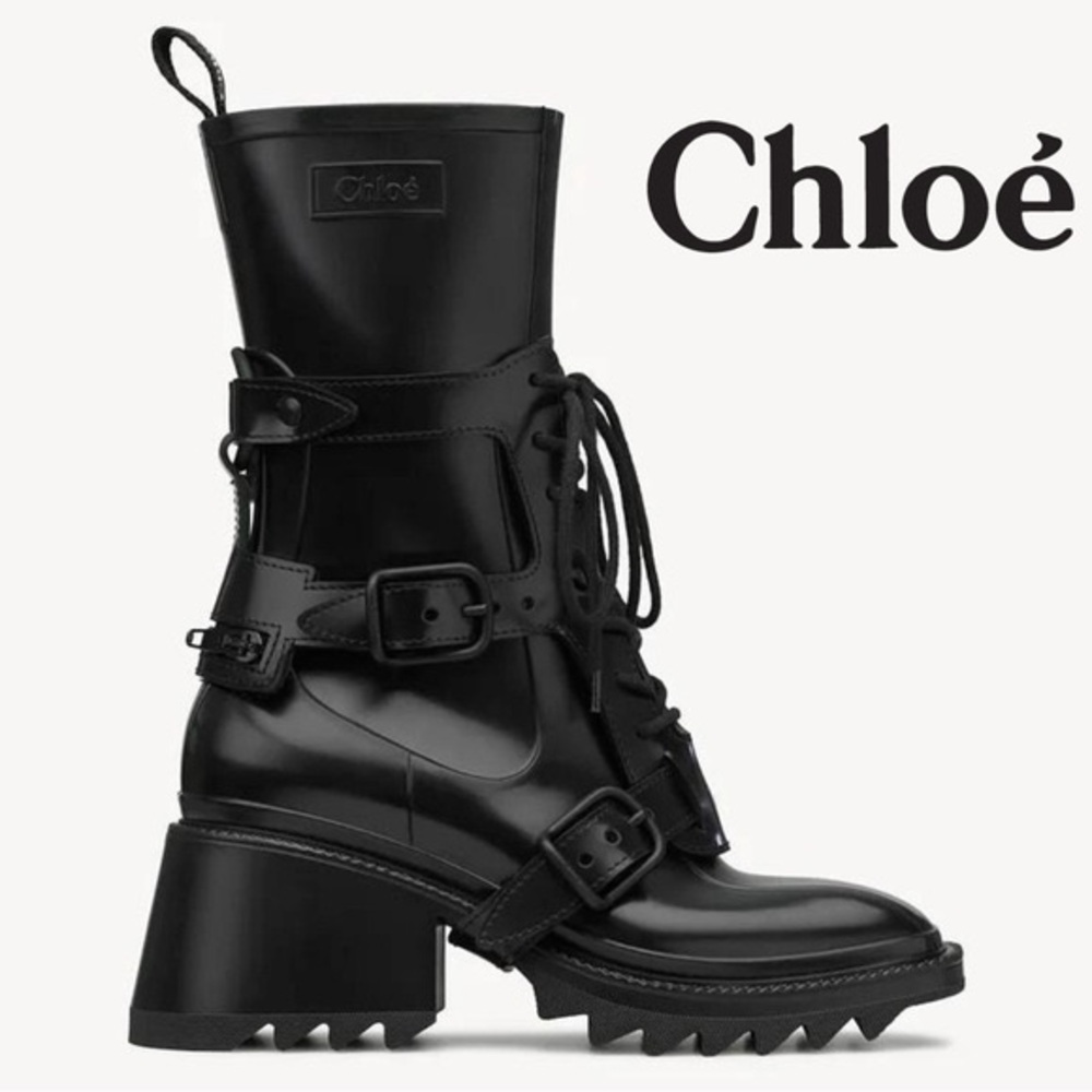 Chloe Betty Rainboots with Buckle New - no box sz 10